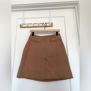 H&M tan mini skirt